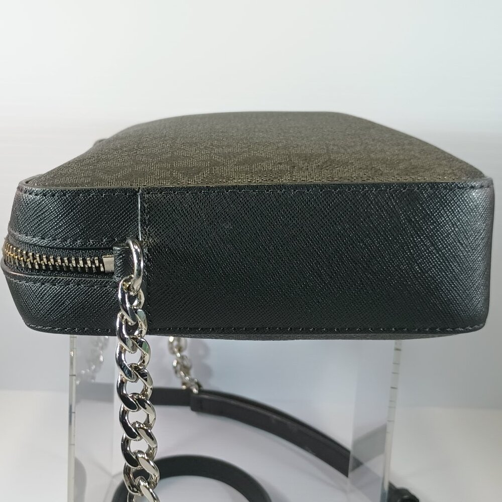 MK Jet Set LG EW Saffiano Crossbody Bag LOGO BLK, Used, See Pics! - Picture 5 of 14